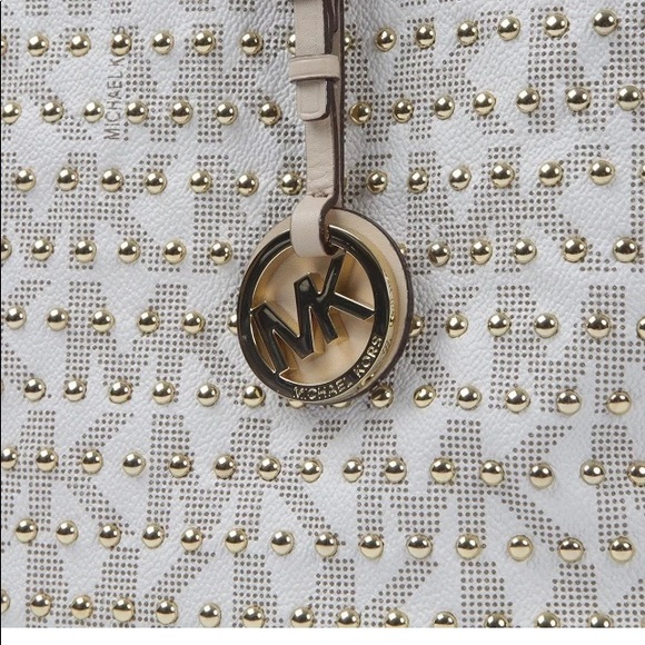 limited edition MICHAEL Kors Jet Set Studded Medium Travel tote - Picture 5 of 9